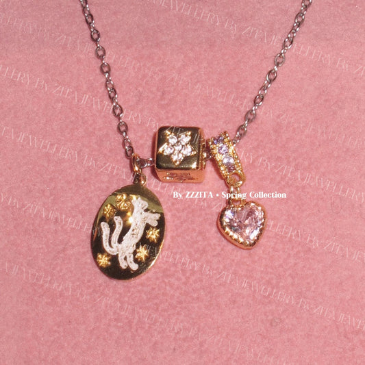 Cat Charm Necklace by Sylrena — product photo