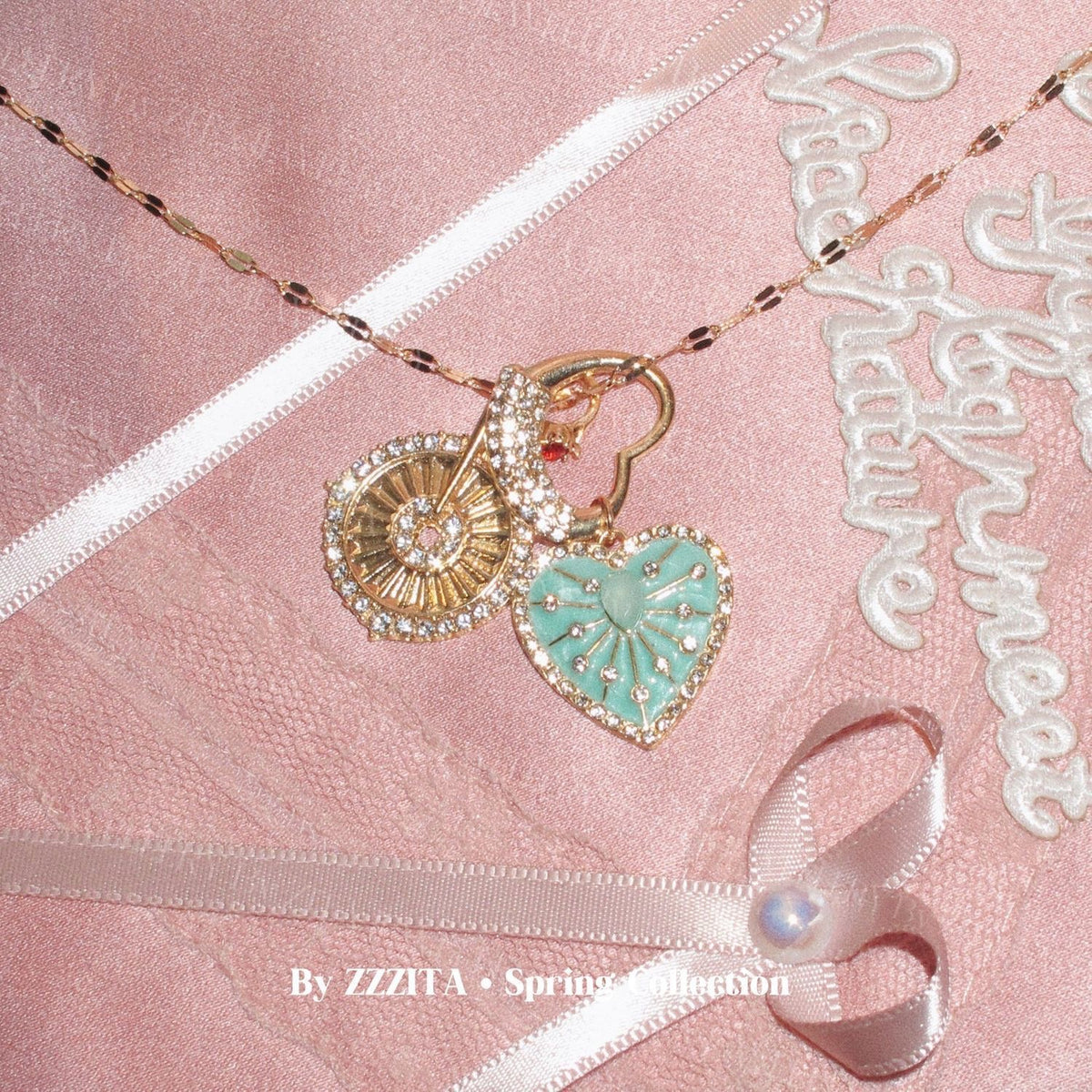Mint Sun Necklace by Sylrena — product photo