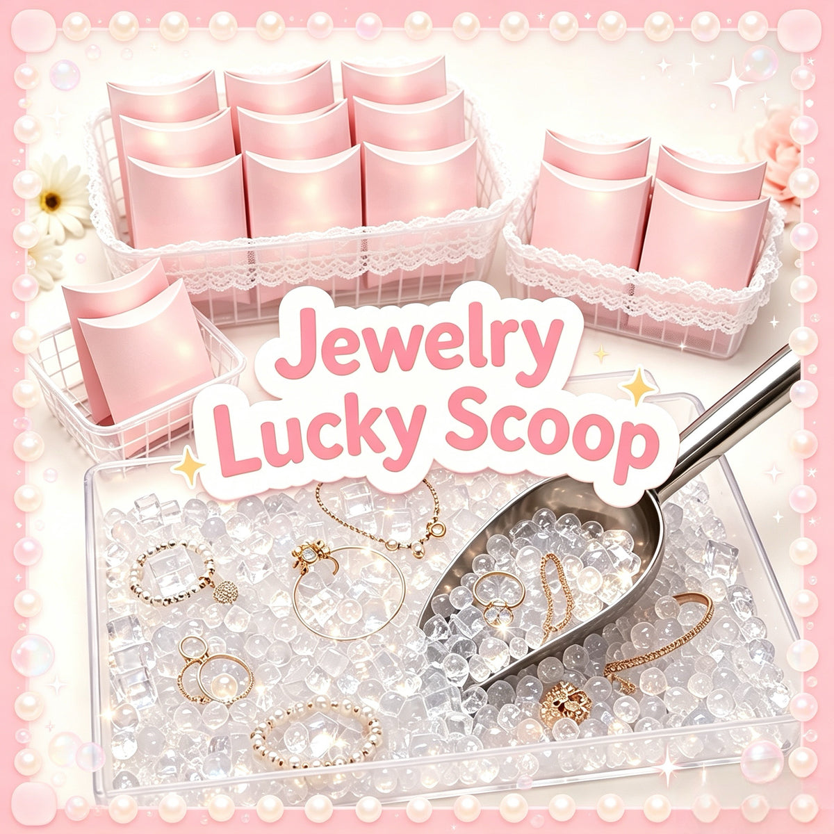 Classic Lucky Scoop jewelry box with 5 or more surprise jewelry pieces
