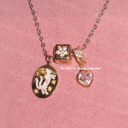 Cat Charm Necklace by Sylrena — product photo