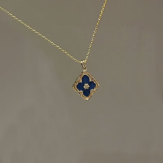 Double-Sided Four Leaf Clover Necklace by Sylrena — product photo