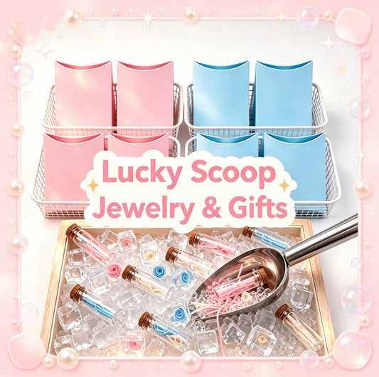 Deluxe Lucky Scoop gift box with 10 or more surprise jewelry pieces