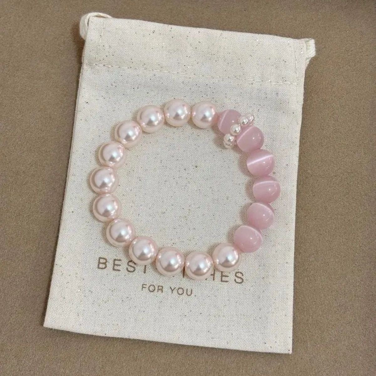 Pearl Cat Eye Bracelet by Sylrena — product photo