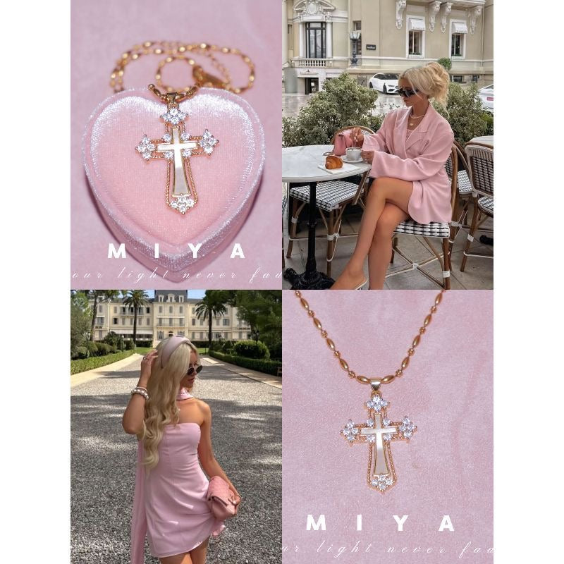Retro Cross Necklace by Sylrena — product photo