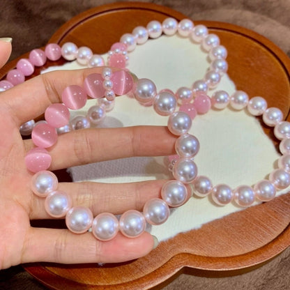 Pearl Cat Eye Bracelet by Sylrena — product photo